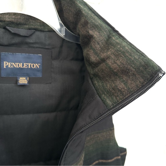 Pendleton Men’s M/L Wool Blend Vest • Black Green • NWT - Picture 5 of 12